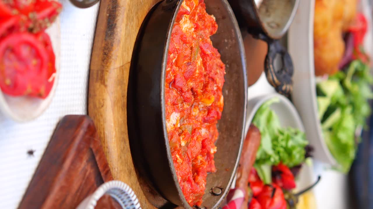 Menemen and Salad