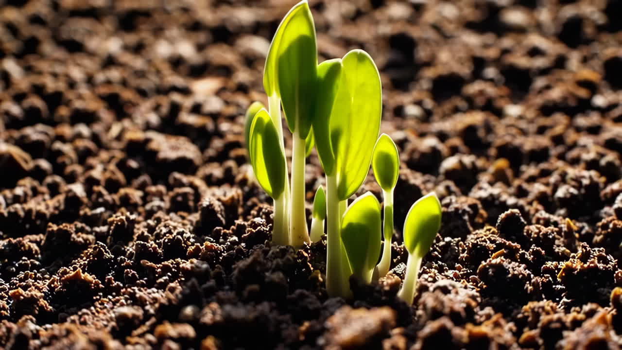 Sprouting Seeds in Soil