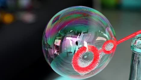 colorful soap bubble