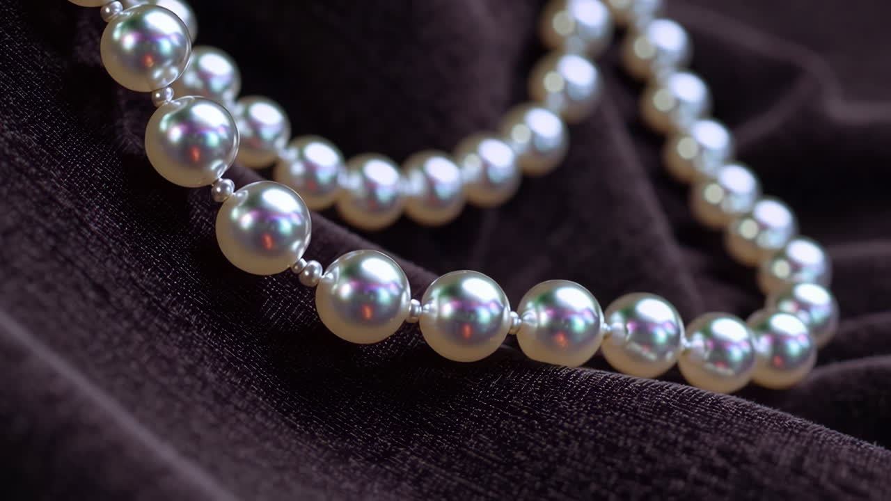 elegante collar de perlas