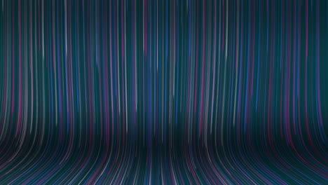 líneas hacia abajo y fondo de pared interminable - larga exposición hermoso fondo suave y brillante para títulos, presentaciones, canal de youtube - luces de neón brillantes - línea de puntos cayendo led fondo abstracto - fondo azul