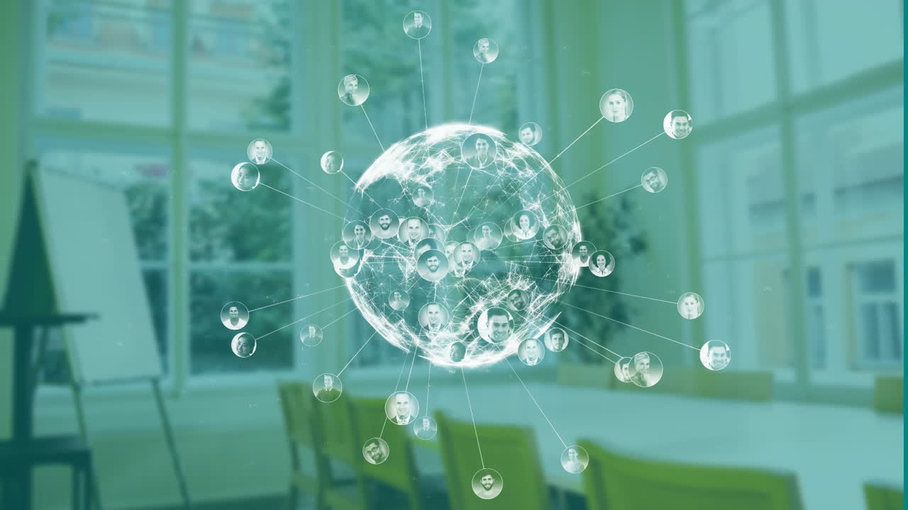 빈 사무실 공간에서 글로벌 네트워크 연결을 활성화합니다.