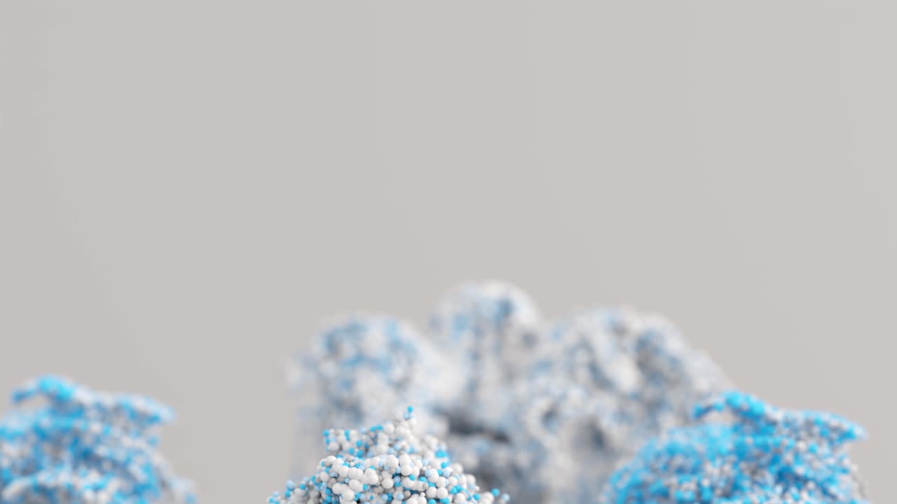 추상적인 3d 구체 클러스터