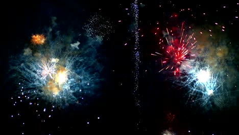 detail of fireworks.