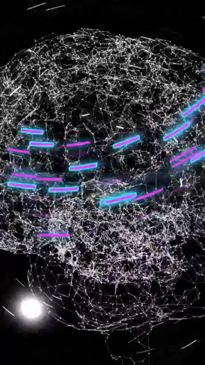 Animation of globe spinning and data processing
