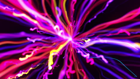 colorful particle explosion flow relaxing background loop