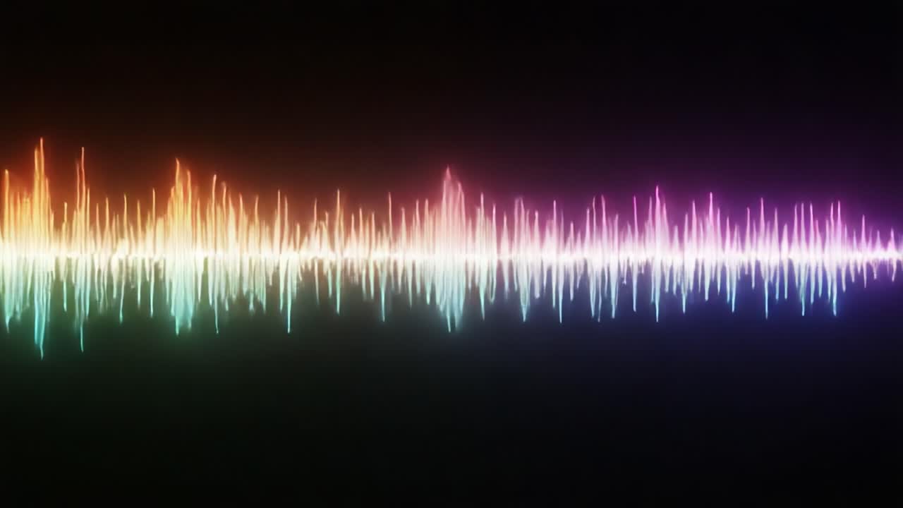 Exploring the Vibrant Spectrum of Sound Waves: A Visualization of Audio Energy Represented in Colorful Patterns and Frequencies Across Time