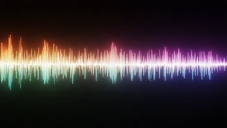 exploring the vibrant spectrum of sound waves: a visualization of audio energy represented in colorful patterns and frequencies across time