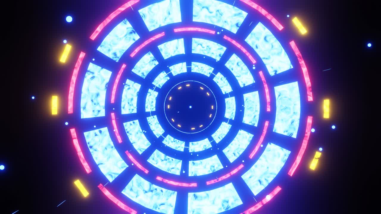 Beautiful background of rotating HUD elements