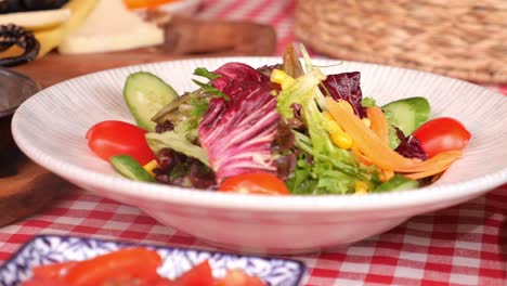 delicious turkish salad with vegetables