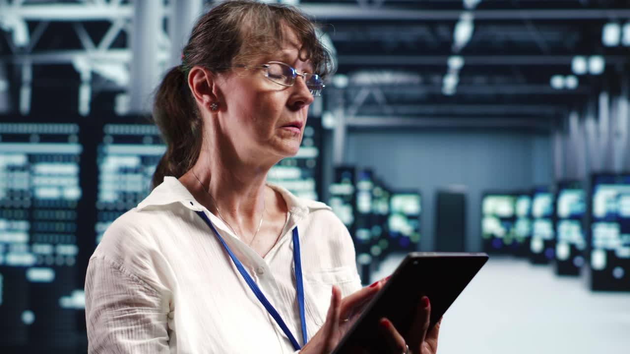 Data center with AI server rows