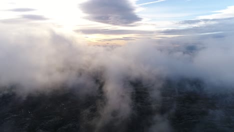 mountain cloud top view landscape