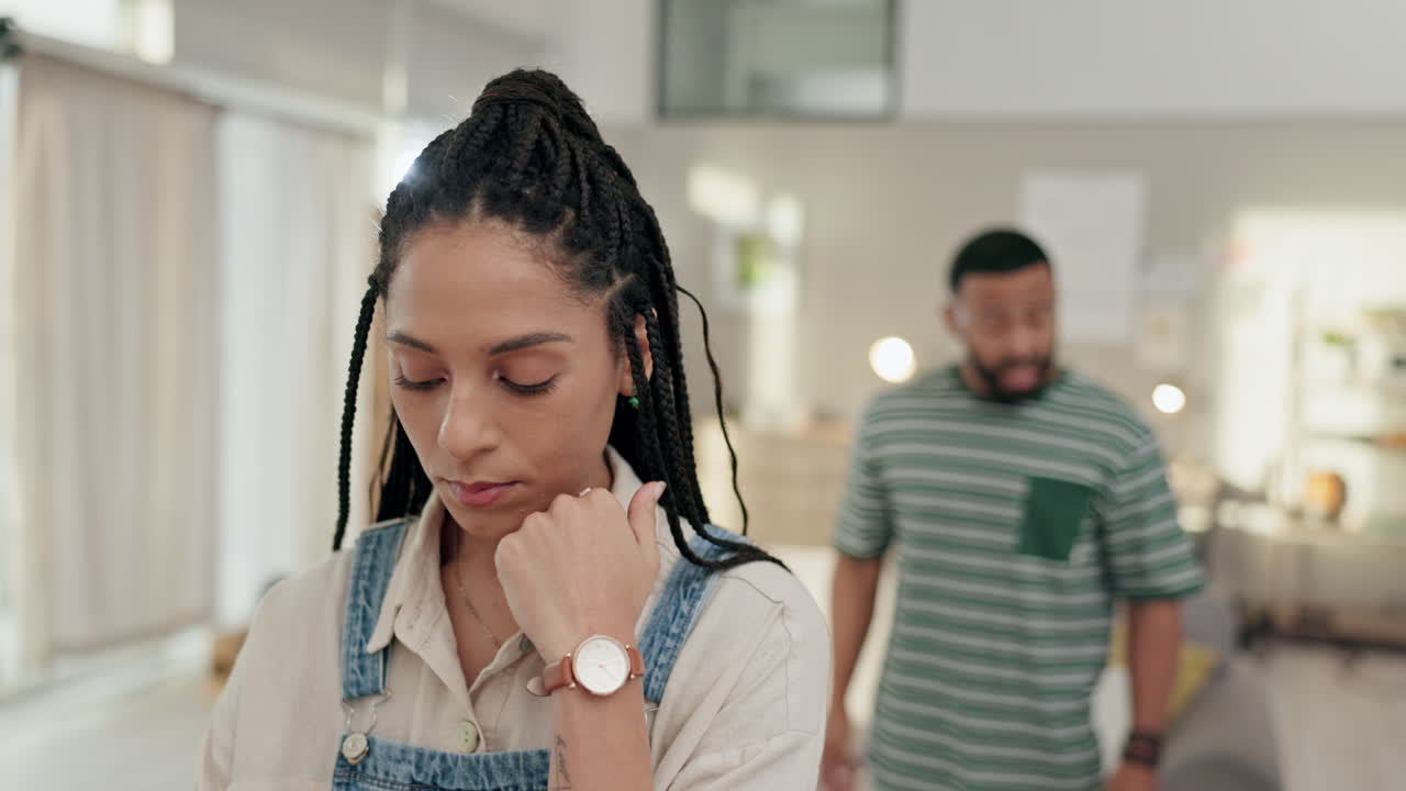 Couple, fight and angry in divorce