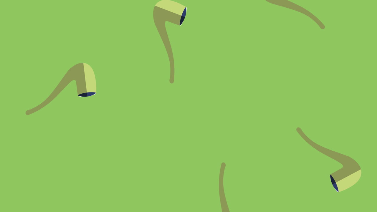 초록색 바탕에 있는 파이프 아이콘의 구성