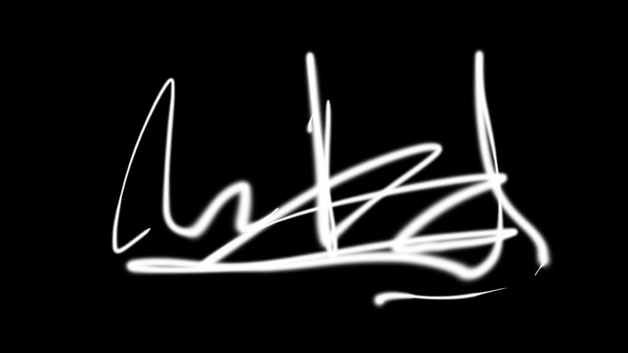 Doodle animation with street drawings with white spray