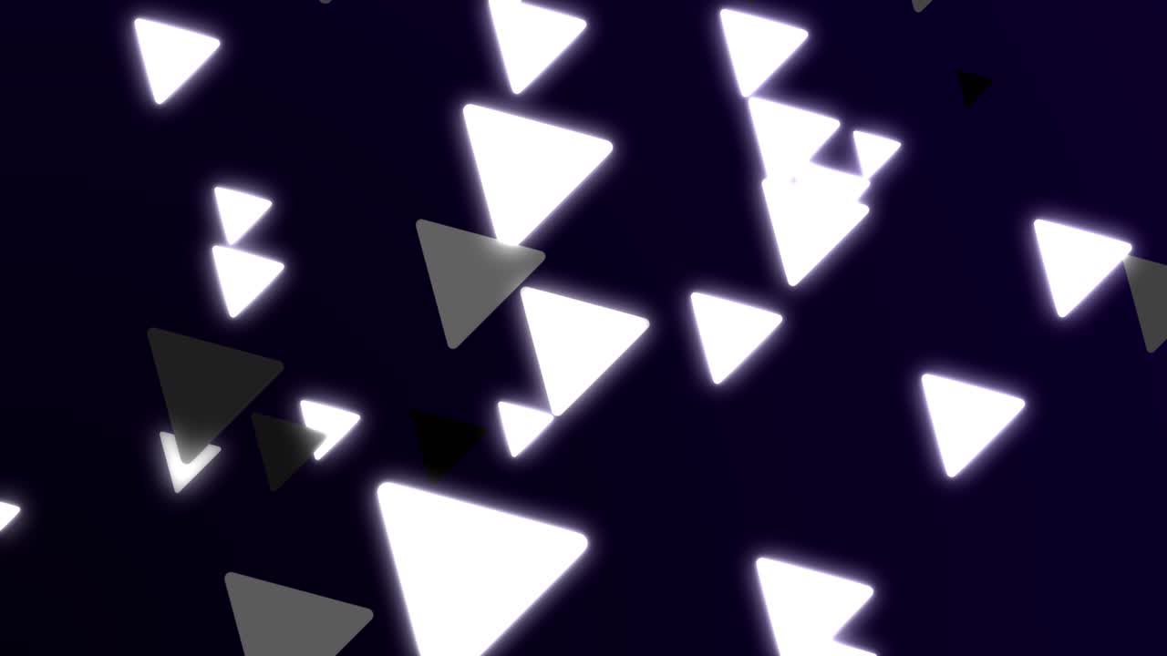 fondo de triángulo de 4k loopable - fondo de triángulos abstractos - fondo abstractos geométricos suaves - triángulo colorido rompedor - formas de colores geométricas triángulos - color blanco negro