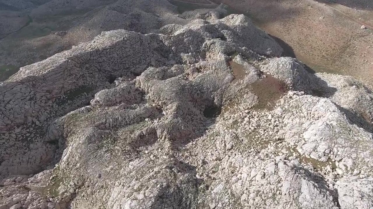 Aerial View of Rugged Rocky Mountain Terrain