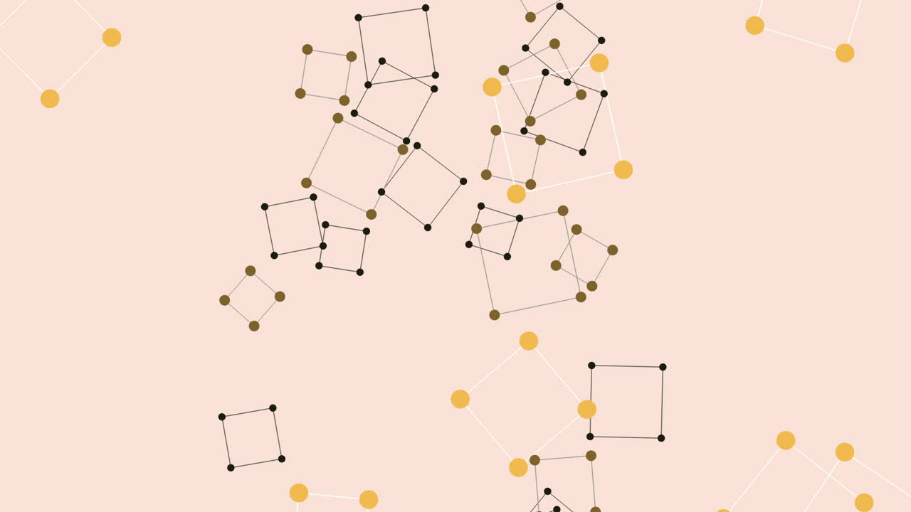Fly squares with colorful dots on brown gradient