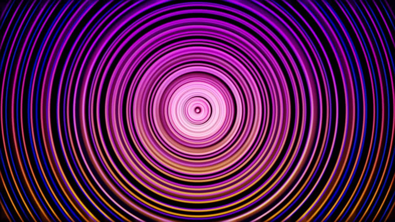 Abstract Colorful Radial Circles