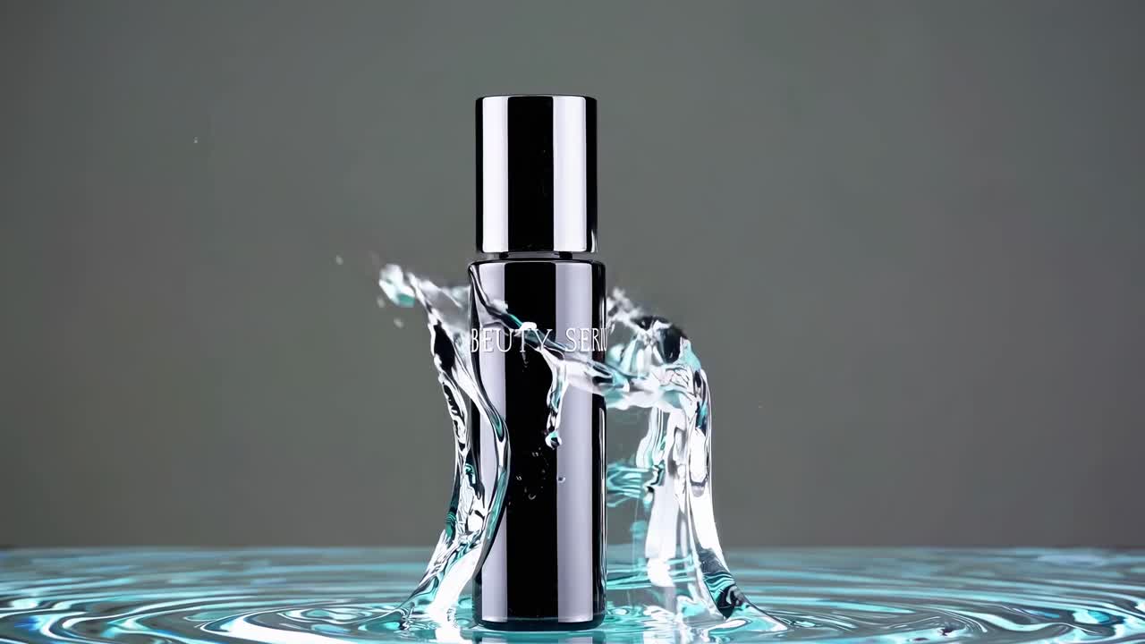 럭셔리 스킨 케어 제품 스플래시