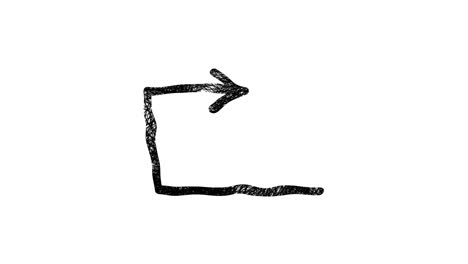 dibujar con la mano la flecha que apunta al óvalo. flecha hacia arriba animación de pizarra gráficos de movimiento 4k