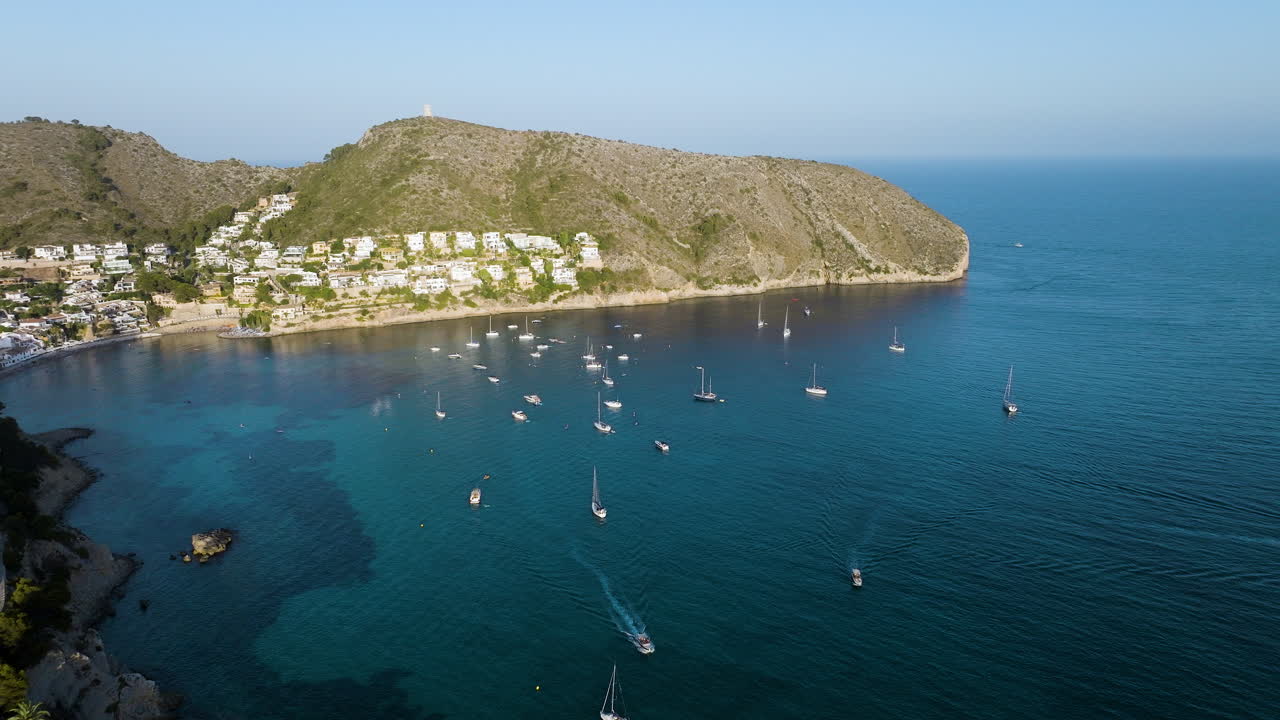 Beautiful Bay with Sailing Boats