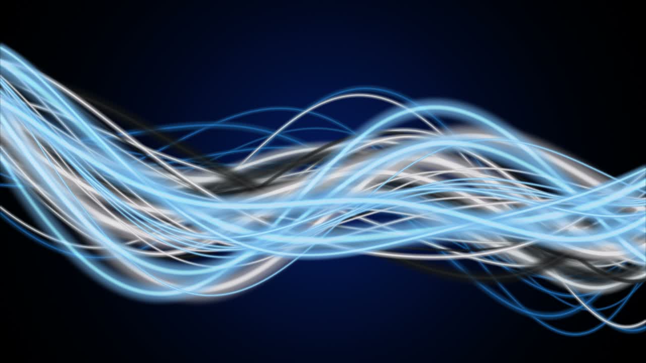 animación fantástica con objeto de onda de rayas en cámara lenta, 4096x2304 bucle 4k