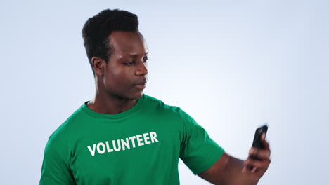 volunteer, happy black man