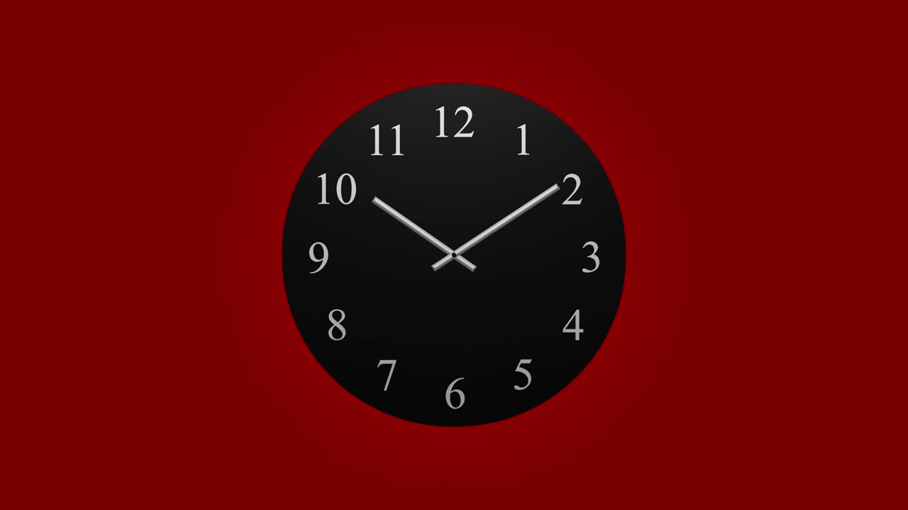 reloj contando hacia atrás 24 horas día velocidad rápida lapso de tiempo 4k hd