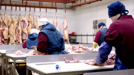 meat processing plant workers
