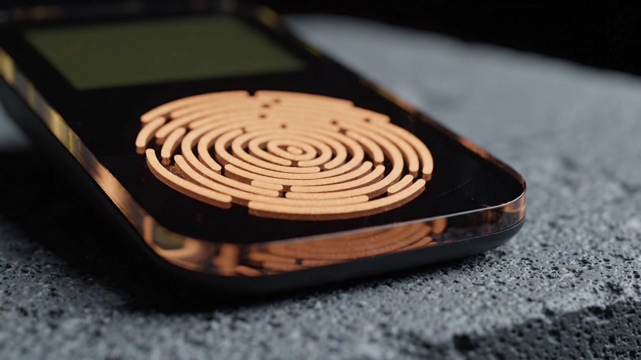 A Close-Up Exploration of a Unique Device with Intricate Design Elements and Textured Surface, Highlighting Innovation in Portable Technology