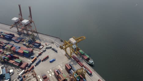 orbiting container port cranes