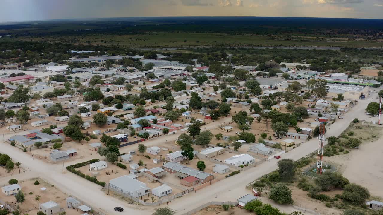 Rural town in desert Africa