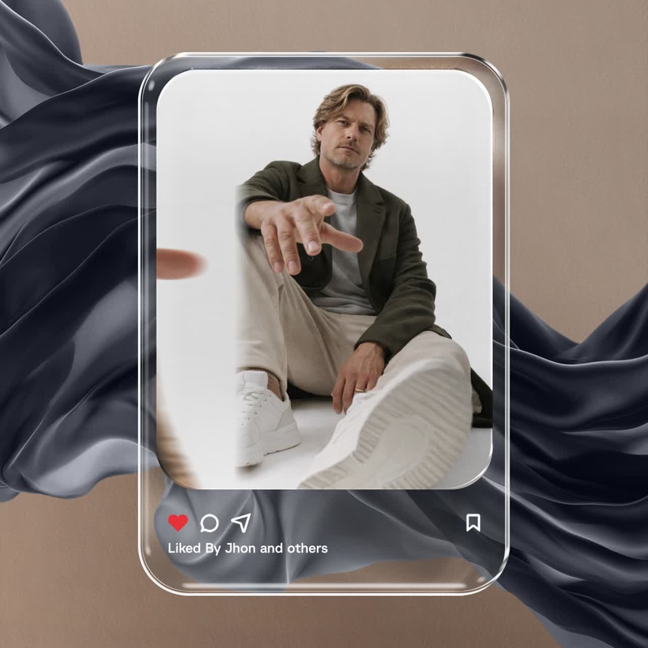 Modello Social Media: Animazione Mockup di Post di Instagram