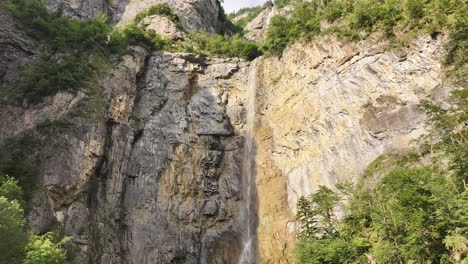 static image of the seerenbachfälle falls, showcasing water cascading from a height of 300 meters