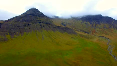 drone footage of the icelandic landscape