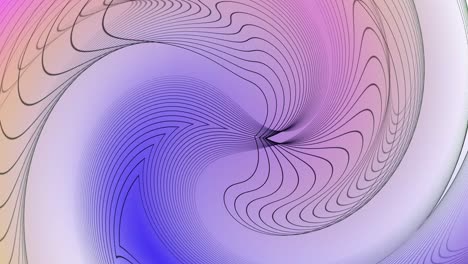 abstract geometric twisted line morphing y animación de rotación. geometric swirl línea abstracta.