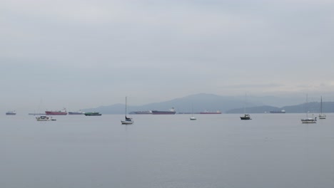 Tankers-and-sailboats-in-vancouver-channel