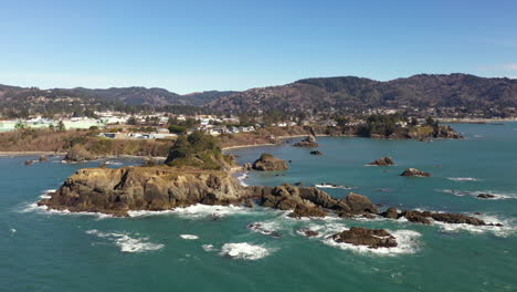 hermoso fondo de viaje de la costa de oregon