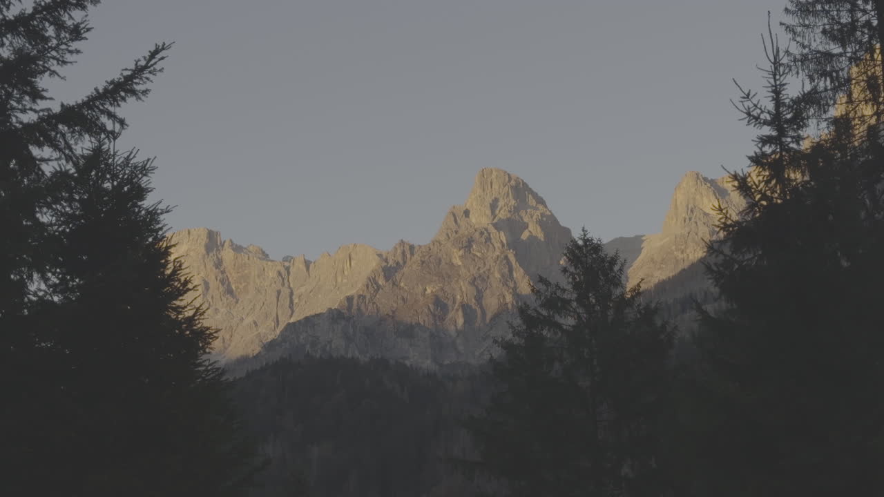 Sunrise/Sunset Mountain View from Forest