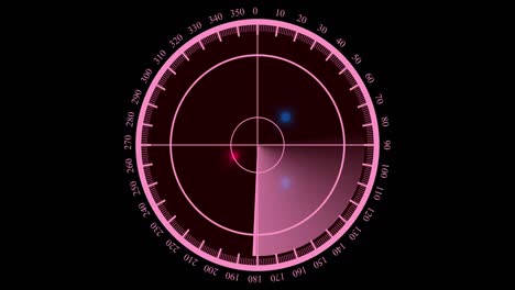 concepto de pantalla de radar. escáner de radar búsqueda de aviones y barcos enemigos. vista en 3d de escaneo de radar con resolución de 4k.