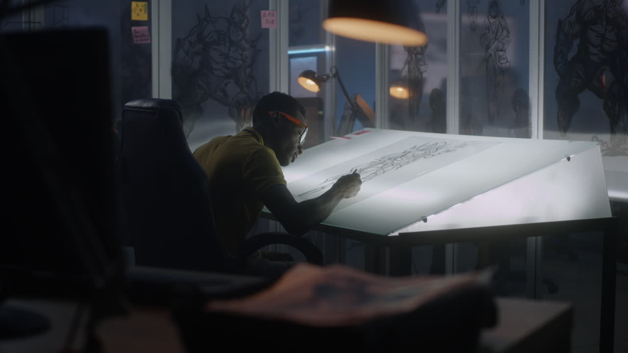 Artist Drawing Character Design