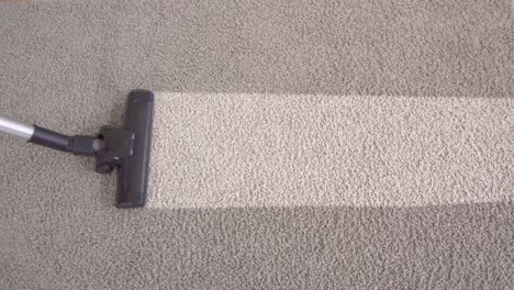 great carpet cleaning with a vacuum cleaner brush close up