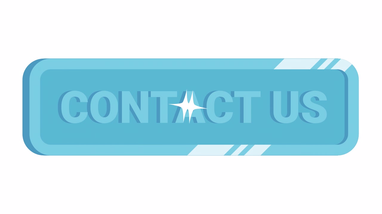 Animated Blue Contact Us Button with Shimmer Effect