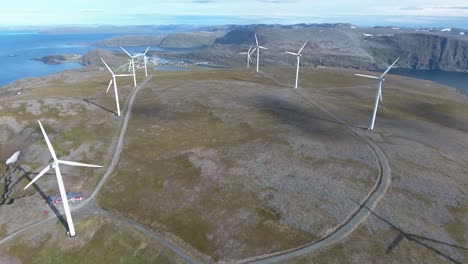 windmills for electric power production havoygavelen windmill park norway