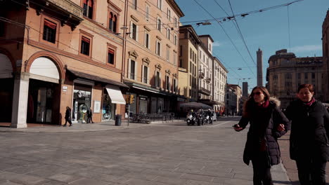 bologna city street scene