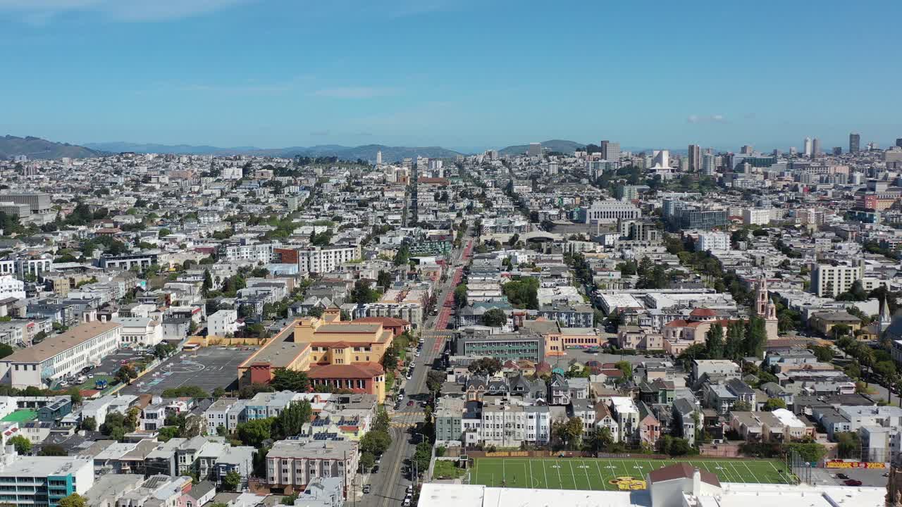 샌프란시스코 노우 리 지역 공중 사진