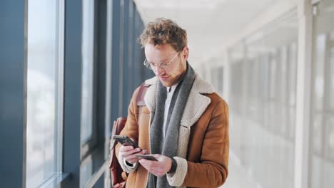 adult man is shopping online with a credit card