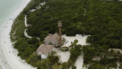 sanibel island lighthouse historic building on the beach