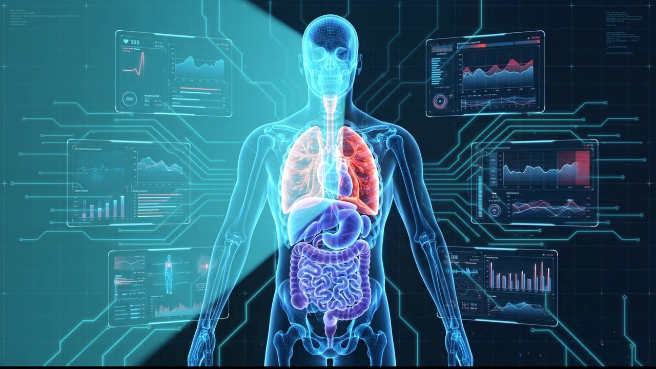 Digital Human Anatomy Model with Medical Data Visualization